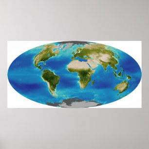 Durchschnittliches Pflanzenwachstum der Erde Poster