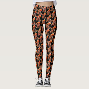 Durchsichtige Pilze auf maßgeschneiderten modernen Leggings