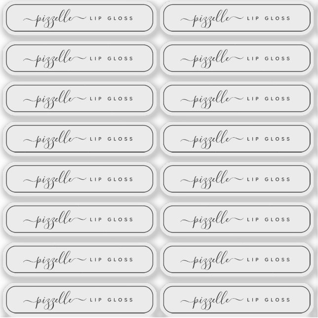 Durchsichtiges Clear-Makeup-Etikett, Lip-Gloss-Bal Aufkleber (Vorderseite)