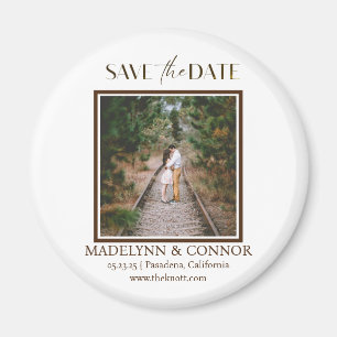 Durchsichtiges Skript-Foto Speichern des Datumsfen Magnet