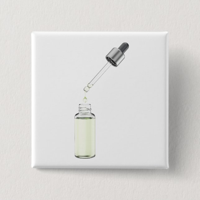 Durchstechflasche mit Pipette Button (Vorderseite)