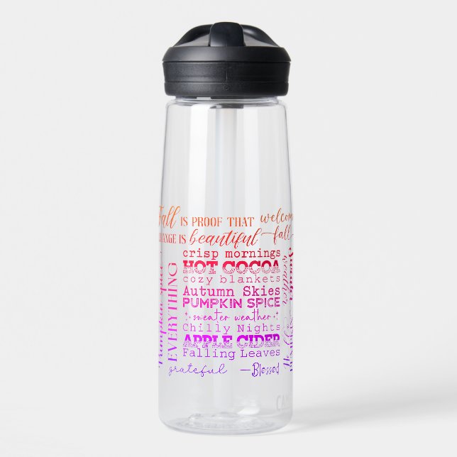 Durchstechflaschen für den Herbst Trinkflasche (Vorne)
