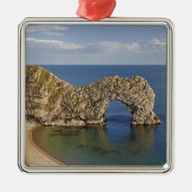 Durdle Door Arch, Jurassisches Küstenwelterbe Ornament Aus Metall (Vorne)