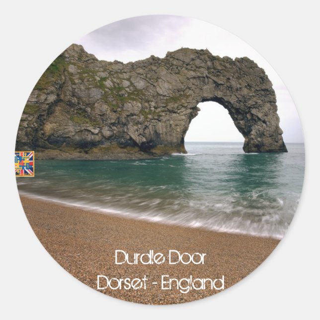 Durdle Door - Dorset - England (Stickers) Runder Aufkleber (Vorderseite)