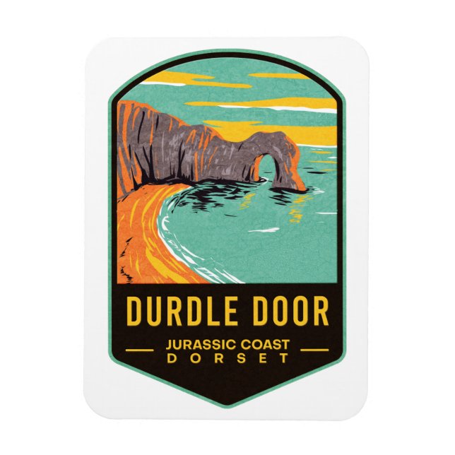 Durdle Door Jurassic Coast Dorset Magnet (Vertikal)