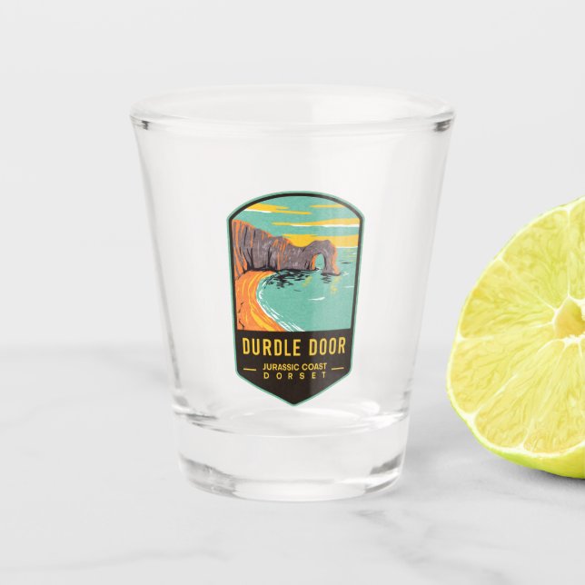 Durdle Door Jurassic Coast Dorset Schnapsglas (Vorderseite)