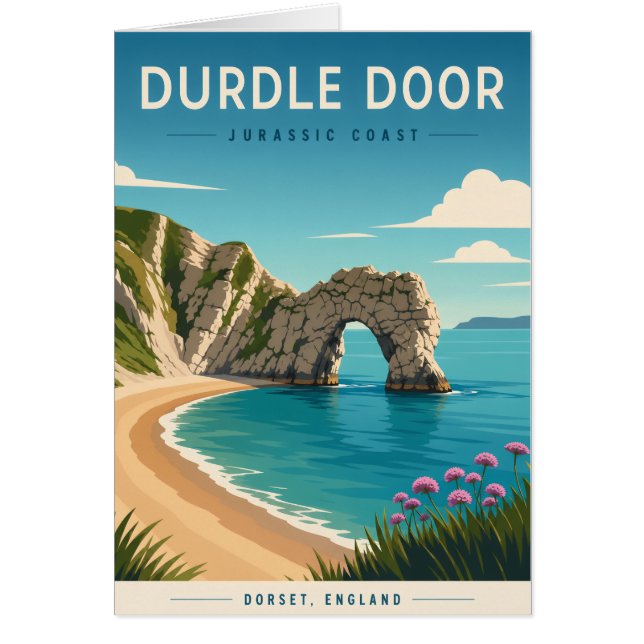 Durdle Door Jurassic Coast Grußkarte (Vorne)