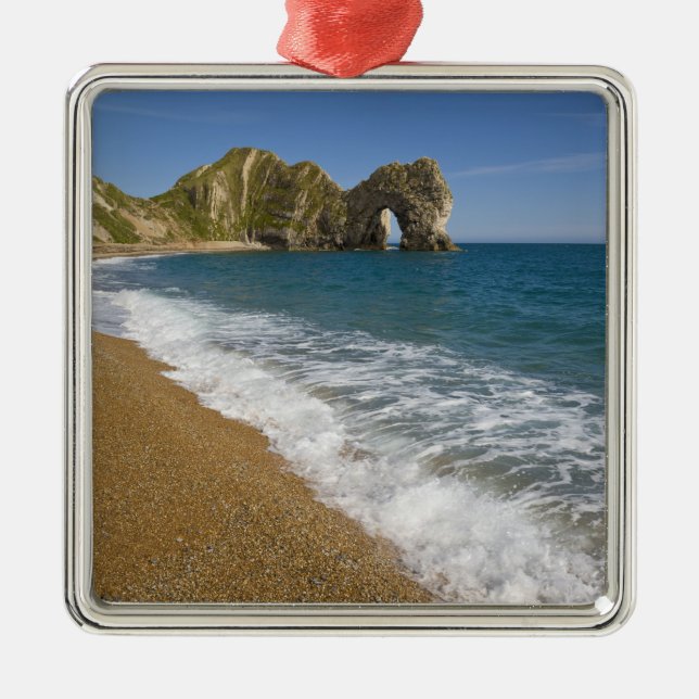 Durdle Door, Lulworth Cove, Jurassische Küste, 2 Ornament Aus Metall (Vorne)