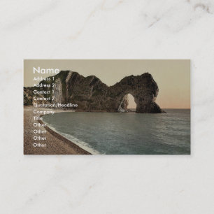 Durdle Door, Lulworth, England classic Fotochrom Visitenkarte