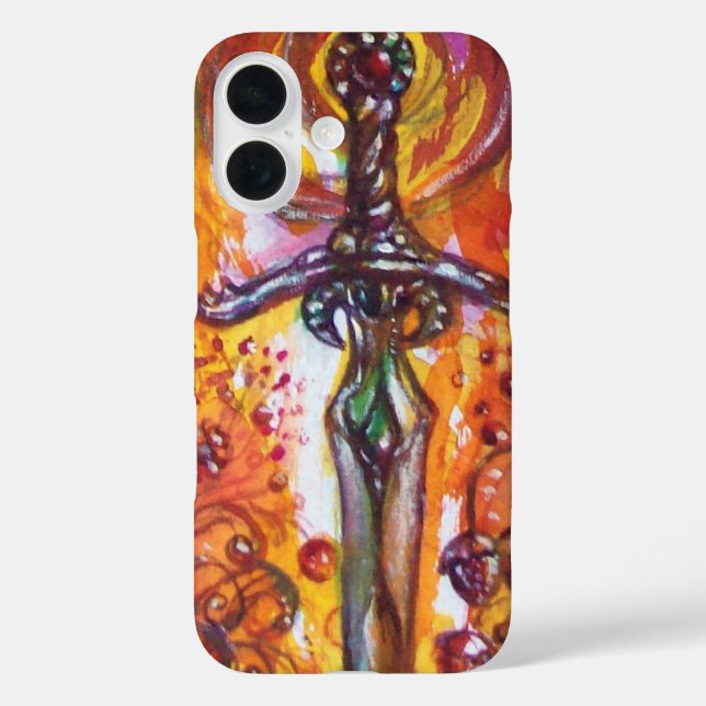 DURENDAL EPIC SWORD Red Yellow Fantasy Case-Mate iPhone Hülle (Rückseite)