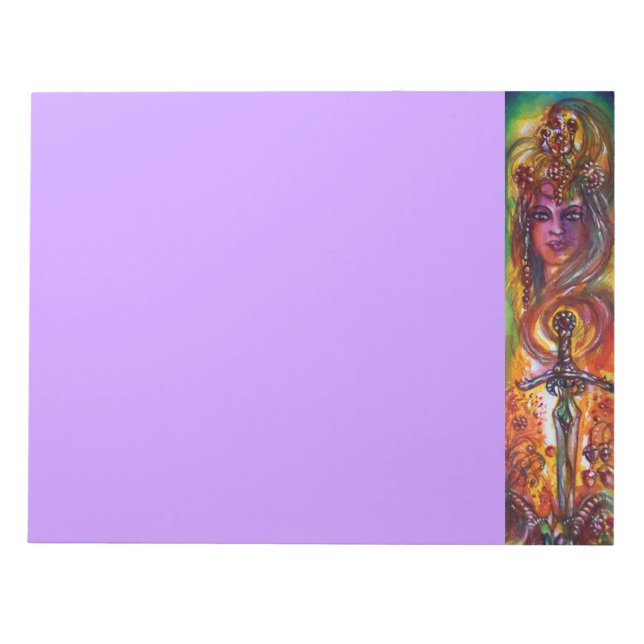 DURENDAL , ROMANTISCHES SCHWERT UND DAS ANGEL NOTIZBLOCK (Vorderseite)