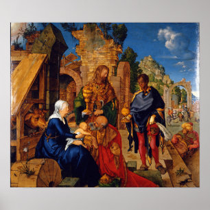 Dürer - Anbetung der Könige Poster