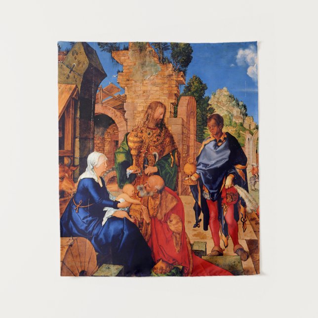 Durer - Die Verehrung der Magi, Wandteppich (Vorderseite)
