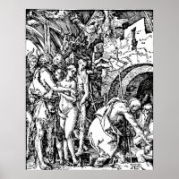 Durer Etching Abstieg in die Hölle