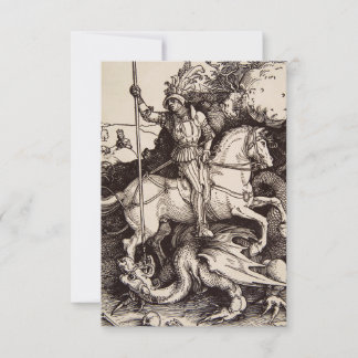 Dürer Heiliger Georg und der Drache Heilige Karte