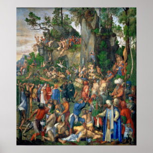 Dürer - Märtyrer der zehntausend Christen Poster