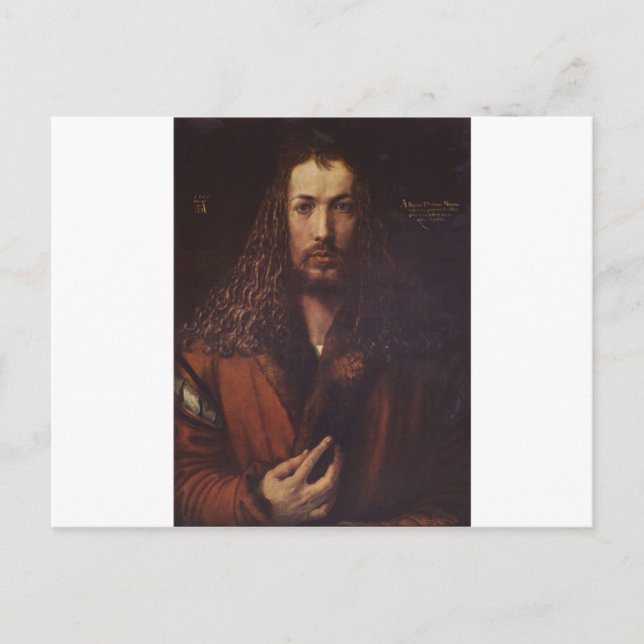 Dürer Portrait Postkarte (Vorderseite)