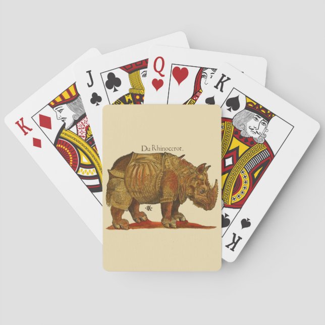 Durer's Rhinoceros Spielkarten (Rückseite)