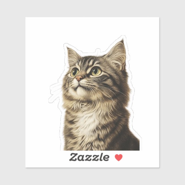 Dürer's Tabby Treasures 3 Aufkleber (Blatt)