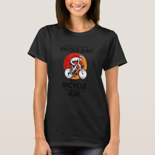Dürfen einen alten Mann mit einem Fahrrad niemals T-Shirt