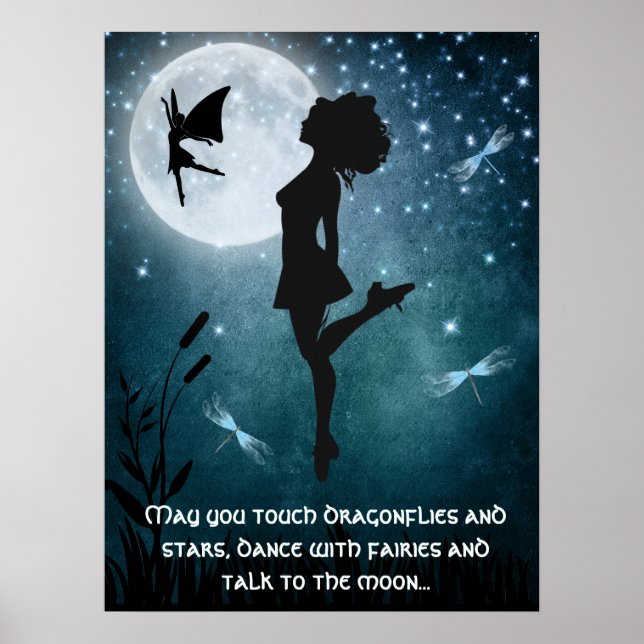 Dürfen Sie mit Fairies Irish Dance Hard Shoe tanze Poster (Vorne)