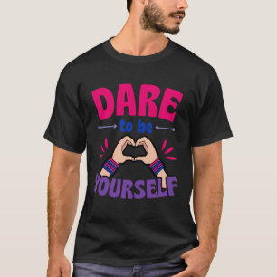 Dürfen Sie selbst Niedlicher LGBTQ Bisexueller Sto T-Shirt