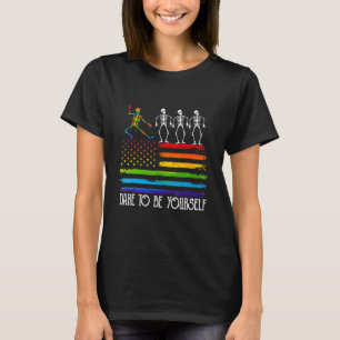 Dürfen Sie sich selbst Niedliche LGBT-Tanzbewegung T-Shirt