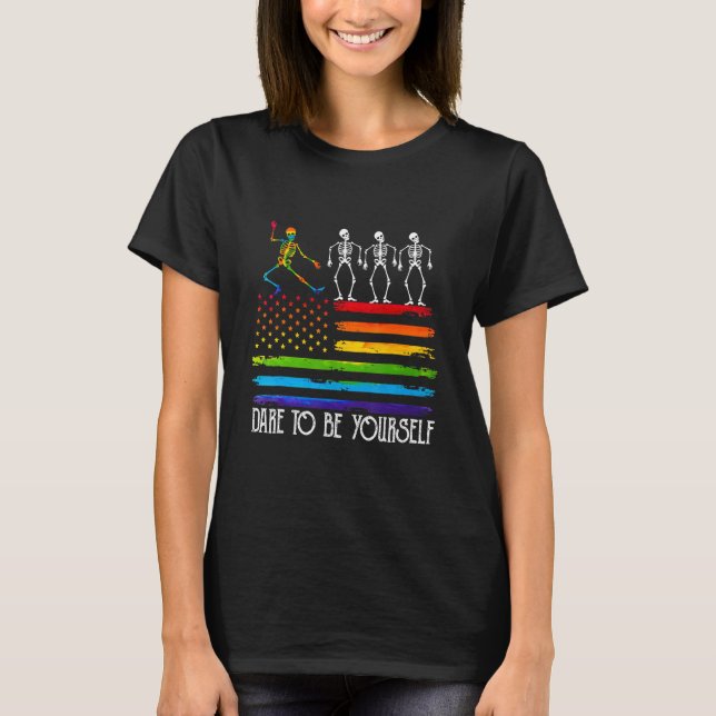 Dürfen Sie sich selbst Niedliche LGBT-Tanzbewegung T-Shirt (Vorderseite)