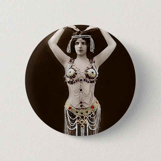 Dürftiger ägyptischer Kostüm Button (Vorderseite)