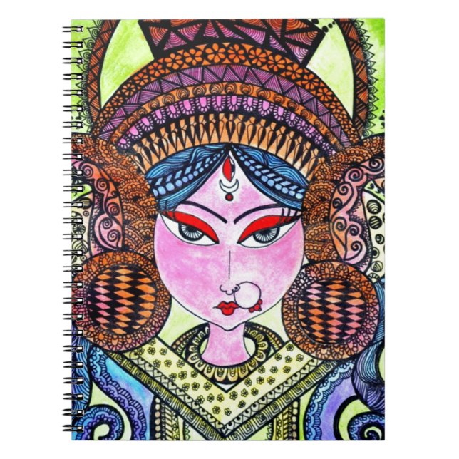 Durga Maa Notizblock (Vorderseite)