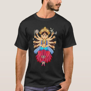 Durga Puja Diwali Festival Frohe Navratri Göttin T-Shirt
