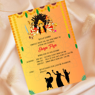 Durga Puja Navratri Bengali Einladung