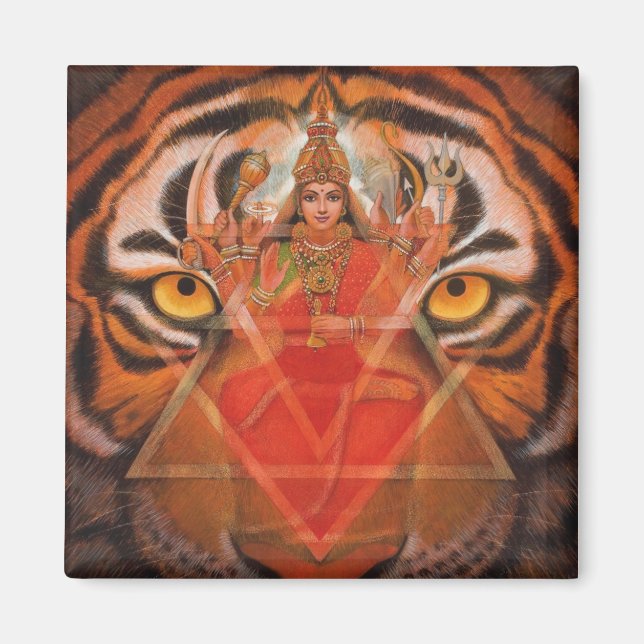 Durga & Tiger Magnet (Vorne)