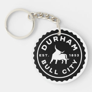 Durham Bull City Round Siegel Acrylic Schlüsselanh Schlüsselanhänger