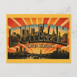 Durham England Burg und Kathedralenstadt Postkarte