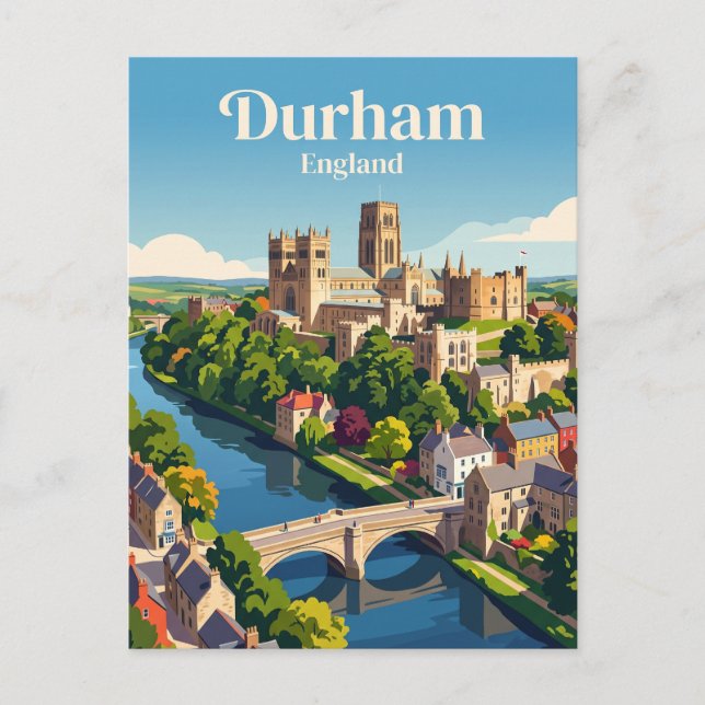 Durham, England Postkarte (Vorderseite)