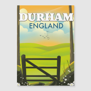 Durham England Reiseposter Magnetkarte