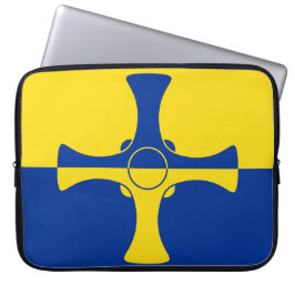 Durham Flag (Landkreis von England, UK) Laptopschutzhülle