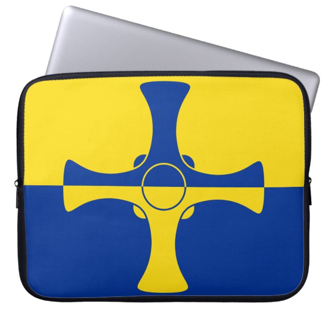 Durham Flag (Landkreis von England, UK) Laptopschutzhülle (Vorderseite)
