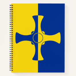 Durham Flag (Landkreis von England, UK) Notizbuch