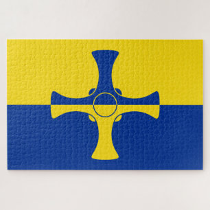 Durham Flag (Landkreis von England, UK) Puzzle