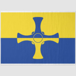 Durham Flag (Landkreis von England, UK) Seidenpapier