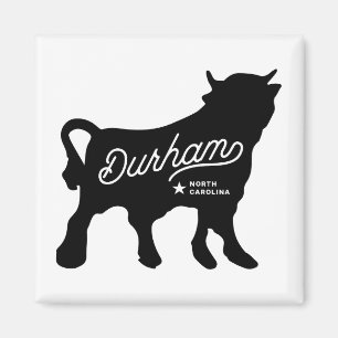 Durham NC Bull Square Magnet