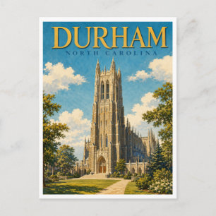 Durham North Carolina Duke Chapel GeoSaga Postkarte