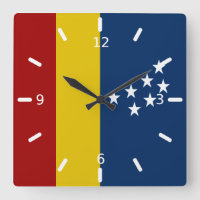 Durham (North Carolina) Flagge Große Uhr