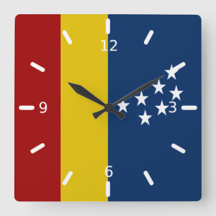 Durham (North Carolina) Flagge Große Uhr