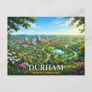 Durham North Carolina Postkarte