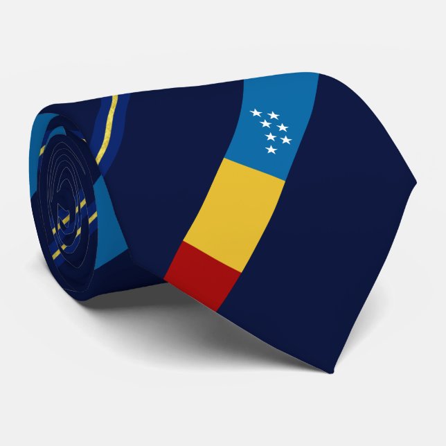 Durham (North Carolina) Stadtflagge Neck Tie Krawatte (Gerollt)