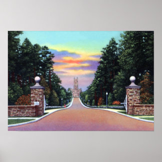 Durham North Carolina Univ. West Campus Poster