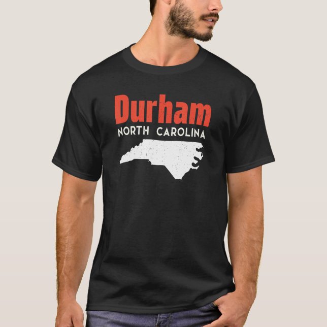 Durham North Carolina USA State America Travel T-Shirt (Vorderseite)